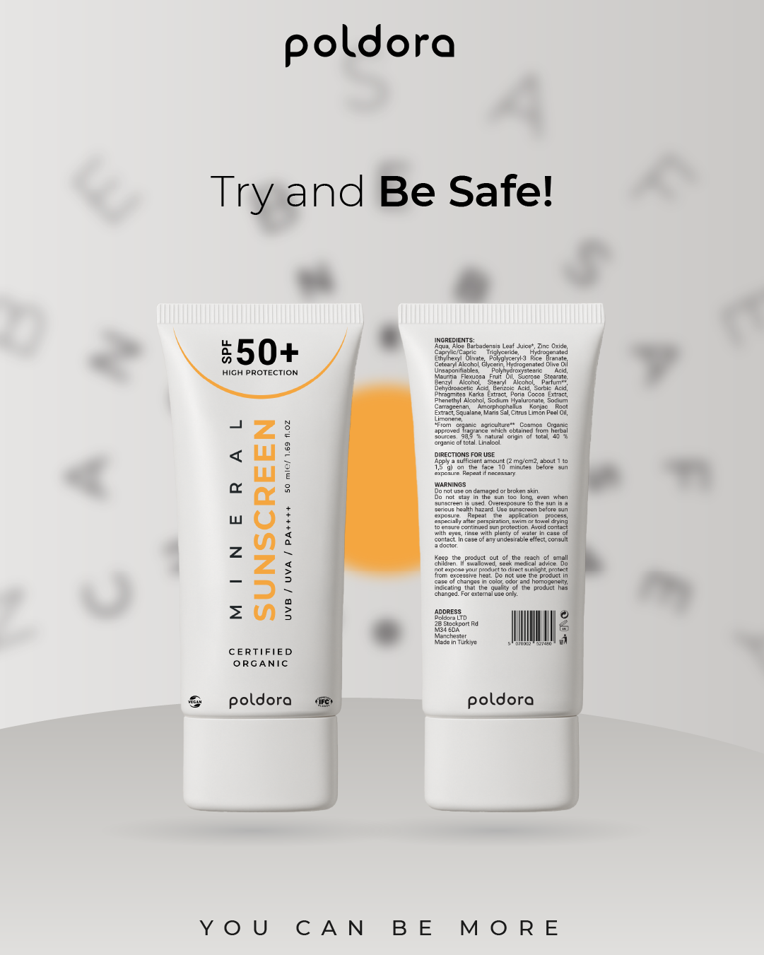 Poldora Mineral Sunscreen 50+spf